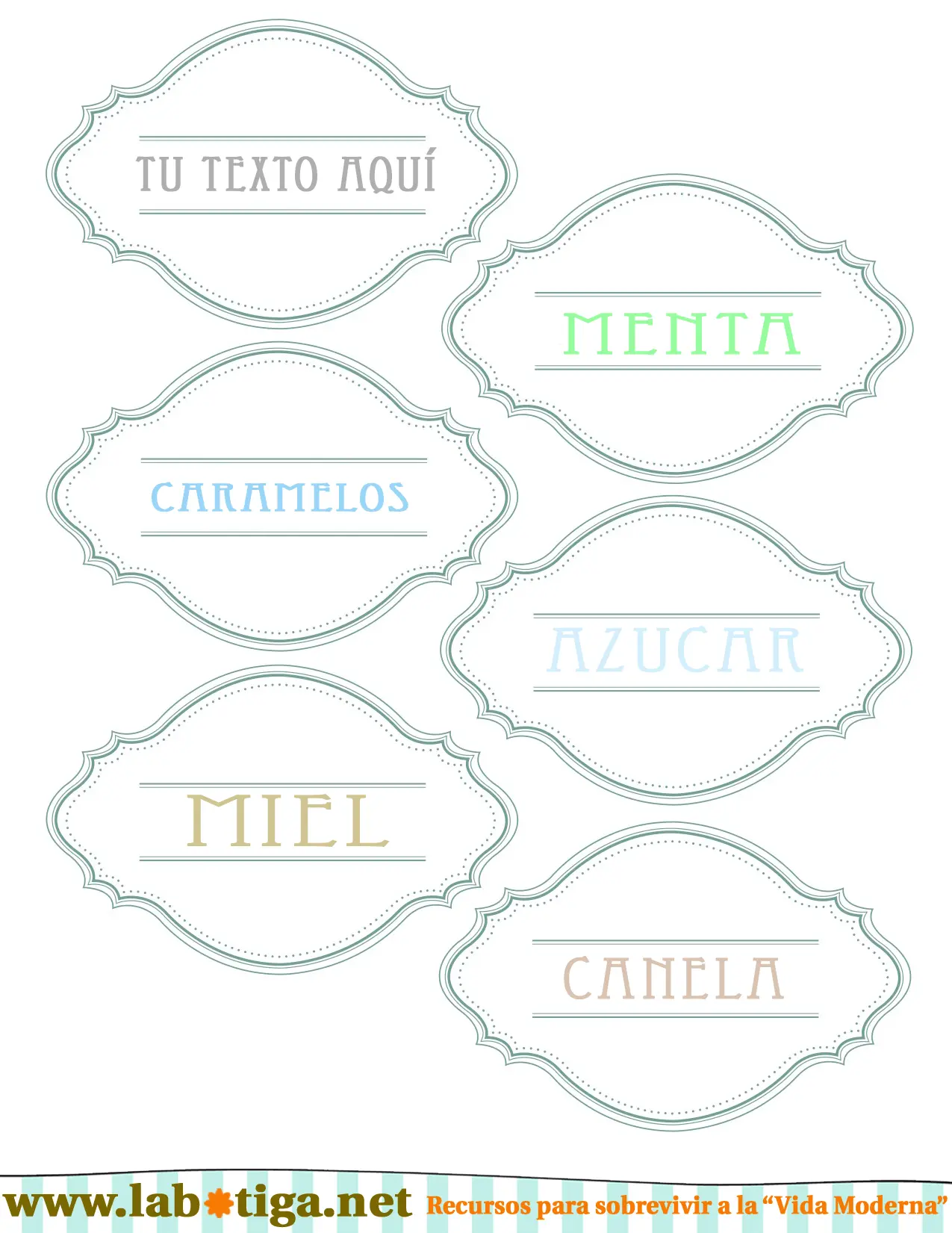 etiquetas para frascos de vidrio para imprimir gratis - Cómo hacer etiquetas para envases en Word