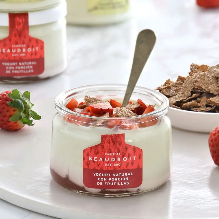 yogurt en pote de vidrio - Cómo se llama el envase del yogur