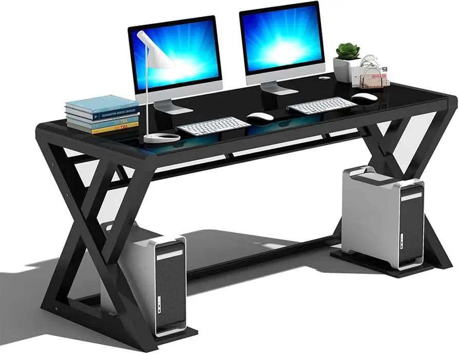 muebles de vidrio para pc - Cómo se llama el mueble donde se pone la computadora