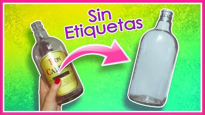 como limpiar etiquetas de botellas de vidrio - Cómo se quita el pegamento de las etiquetas de las botellas
