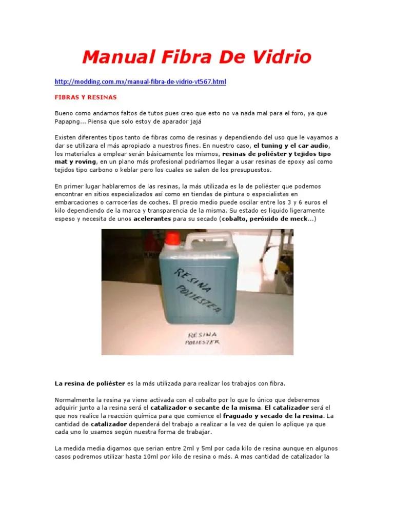 como preparar fibra de vidrio proporciones - Cuál es la proporción de resina y catalizador