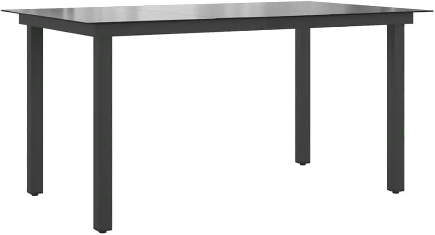 mesa aluminio y vidrio jardin - Cuánto debe medir una mesa para 10 personas