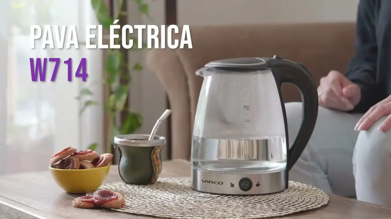 pava electrica de vidrio winco - Cuántos voltios tiene una pava eléctrica