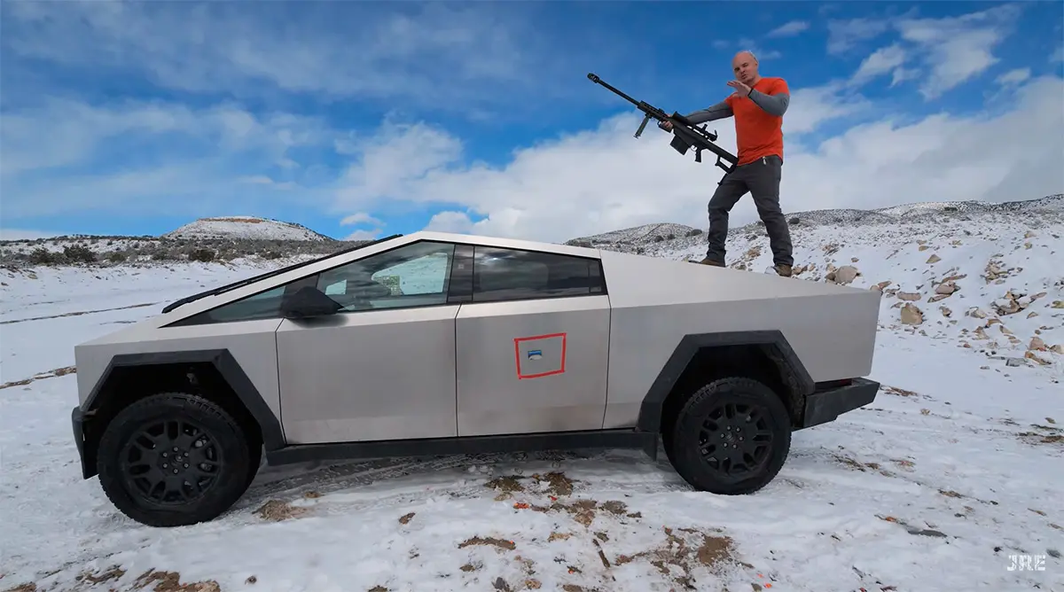 elon musk vidrio - Qué calibre aguanta la Cybertruck