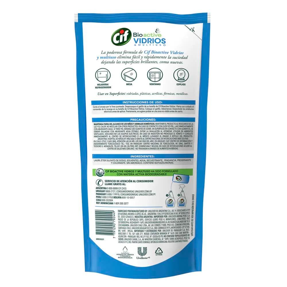 cif limpia vidrios composicion - Qué contiene el cif limpiador