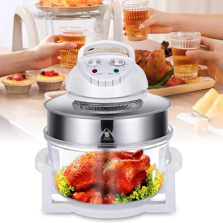 horno olla electrica de vidrio - Qué diferencia hay entre un horno de convección y una freidora de aire