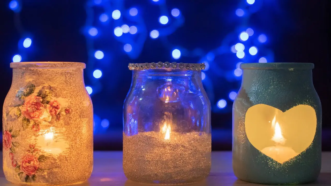 frascos de vidrio con velas para colgar - Qué pasa si pongo una vela en un vaso de vidrio