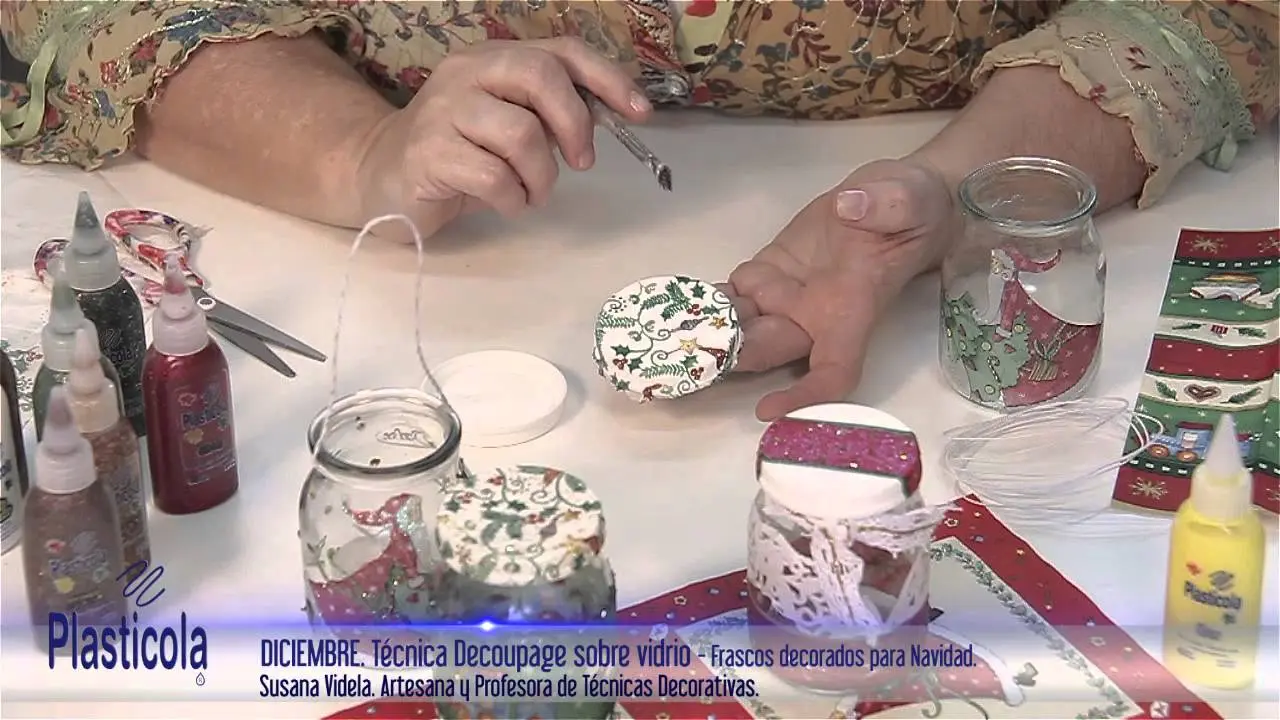 como pegar servilletas decoupage en vidrio - Se puede hacer decoupage directamente sobre el vidrio